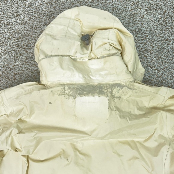 Patagonia Jacket Womens Small White Hooded H2No Waterproof Torrentshell Hiking - Picture 8 of 12
